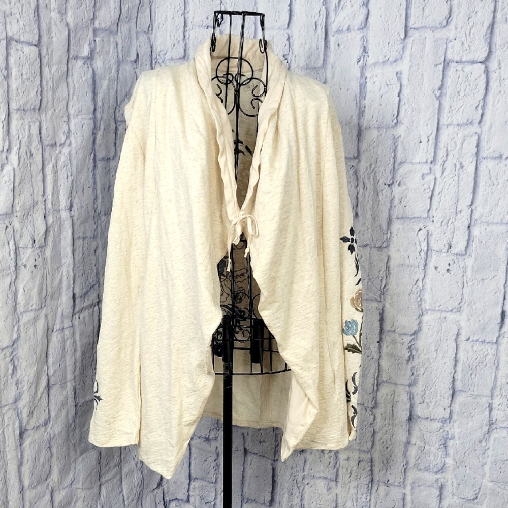 Chico's Cream Cozy Cardigan Sweater